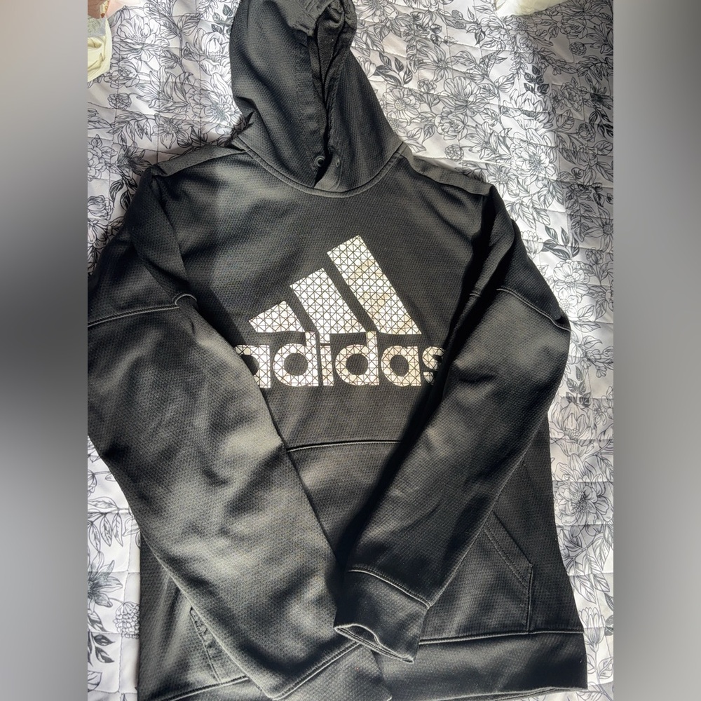 Adidas Black hoodie 
Size: M